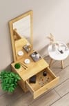 Hexa Red Engineered Wood Dressing Table in Giant Wood Colour