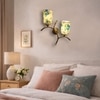 Devansh Metal Electric Wall Light in Gold Colour with Multi Shade Count of 2 Lights