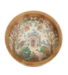 Peacock Palace Round Tray – Mughal-Inspired Art- Large (1 Piece)