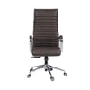 Ettorez  Global Hb Stylish Sleek Leatherette Office Chair In Brown Colour
