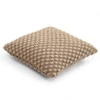 Popcorn Knit Linen Cushion Cover 16X16  Inches