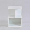 Shift Wood Side Table in White Colour