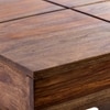 Montreal Sheesham Wood Coffee Table In Teak Finish
