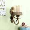 Eliante Solis Antique Gold Iron Wall Light With E27 Holder In Antique Gold Colour