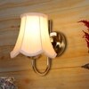 Devansh Steel Wall Mounted Lamp With Off-White Cotton Shade