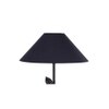 Eliot Black Fabric Floor Lamp with Black Iron Base