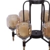 Eliante 6-Light Mild Steel Chandelier, Modern Ceiling Lighting Fixture For Living Room Or Dining Room
