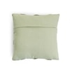Basket Knit Pistachio Green Cotton Cushion Cover 16X16 Inches