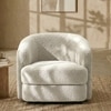 Elegantensemble Wood 1 Seater With Upholstery Non Storage Sofa In White Colour