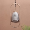 Eliante Hanging Light Smoky Black Mild Steel With Glass Shade, 1-Light Pendant Lamp