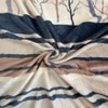 Luna Multicolor Abstract Wool Single Bed Blanket 350 Gsm