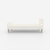Minimalist Kids Single Bed in White and Yellow