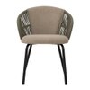Scandinavian Atlas Dining Chair Matte Black Finish