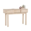 Scandinavian Ludlow Oak Console Table in Beige Colour