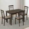 Ava 4 Seater Dining Table Set in Umber Walnut Finish