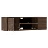 Astrid Engineered Wood Wall Mounted TV Unit in Black Finish