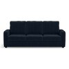 Apollo Compact Sofa Set (Colour : Sea Port Blue Velvet, Cushion : Soft, Back Type : High Back, Seater : 3+1+1)