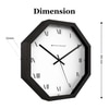 Distinctive Minute Indices Wooden Frame Wall Clock