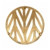 Metalsmith Patterned Metal Trivet Gold Heat Resistant Table Protector