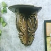Brown Color Hand Carved Wall Shelf Wall Decor