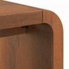 Quinn Solid Wood Side Table in Amber Walnut Finish