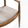 Dado Solid Wood Dining Table with Six Chairs in White Colour