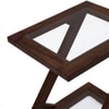 Zeta Solid Wood Side Table in Mahogany Finish