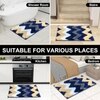 Luxe Home Macau Stripe Bath Mat (40x60 cm)- Blue