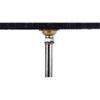 Gloria Black Natural Fiber Shade Table Lamp with Natural Wooden Base