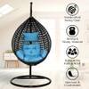 Premium Egg Single Seater 6 Star Swing Chair Blue