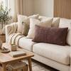 Square Check Nutmeg Decorative Cushion Cover 12 x 20 Inches