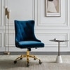 SWEN Fabric Accent Chair in Blue Colour
