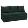 Marteen 3 Seater Velvet Pull Out Sofa Cum Bed in Green Color With Storage