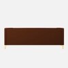 Tuxedo Fabric Sofa (Brown)