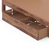 Kuba Solid Wood Queen Size Drawer Storage Bed In Teak Finish