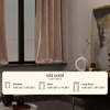 Stoa Paris Velvet Curtains for Window, Premium Dim-Out Curtain for Pack of 1, Date Night - Parisian Blush