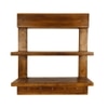 Verona Wooden Wall Shelf Organiser With Key Holders