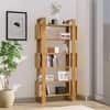 Hexa Engineered Wood Bookshelf Multipurpose Storage Rack in Giant Wood and Frosty White