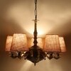 Devansh Wood Wall Mounted Lamp With Beige Jute Shade