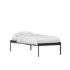 Pinner Metal Non Storage Single Bed in Satin Black Finish