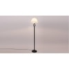Arniela Black Cotton Shade Floor Lamp