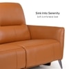 Orchard Three Seater Motorized Leather Recliner in Savana Tan Brown Colour