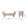 Foten 2 Ottoman with Storage Color in Cream