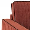 Apollo Neo  High Back 3 Seater  Fabric Sofa In Dark Coral Colour