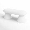 Bremfi Boucle 2 Seater Modern Bench in white Color