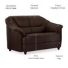 Berry 2 Seater Leatherette Sole in Cocoa Brown Colour