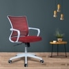Iinea Mid Back Ergonomic Chair in Red Colour