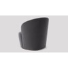 Aron Accent chair Velvet in Dark Grey Color