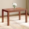 Atlas Solid Wood 4 Seater Storage Dining Table In Honey Finish