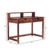 Alan Sheesham Wood  Study Table In Teak Finish